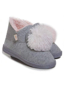 Pantufa Feminina Estilo Bota De Pelúcia Moda Casual Para Inverno