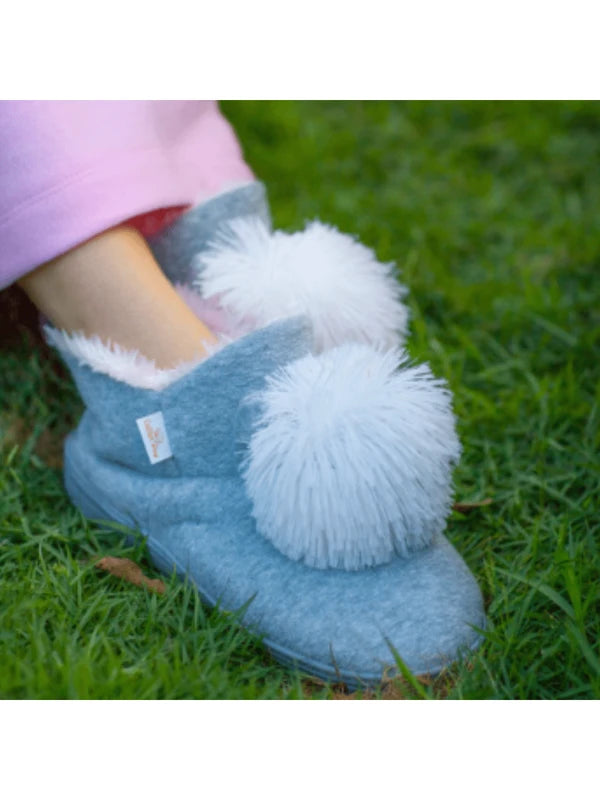 Pantufa Feminina Estilo Bota De Pelúcia Moda Casual Para Inverno