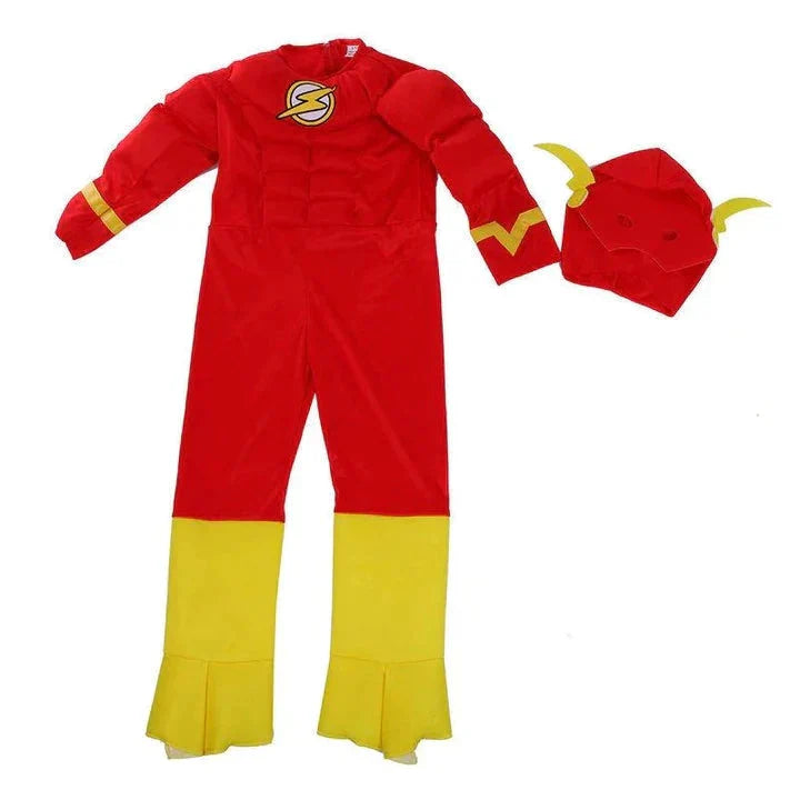 Fantasia Infantil De Luxo The Flash Fantasia com Enchimento de Alta Qualidade