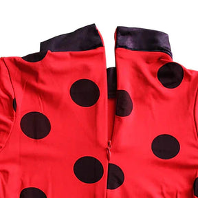 Fantasia Ladybug Com Peruca e Acessório de Brinde Fantasia Com detalhes Autênticos